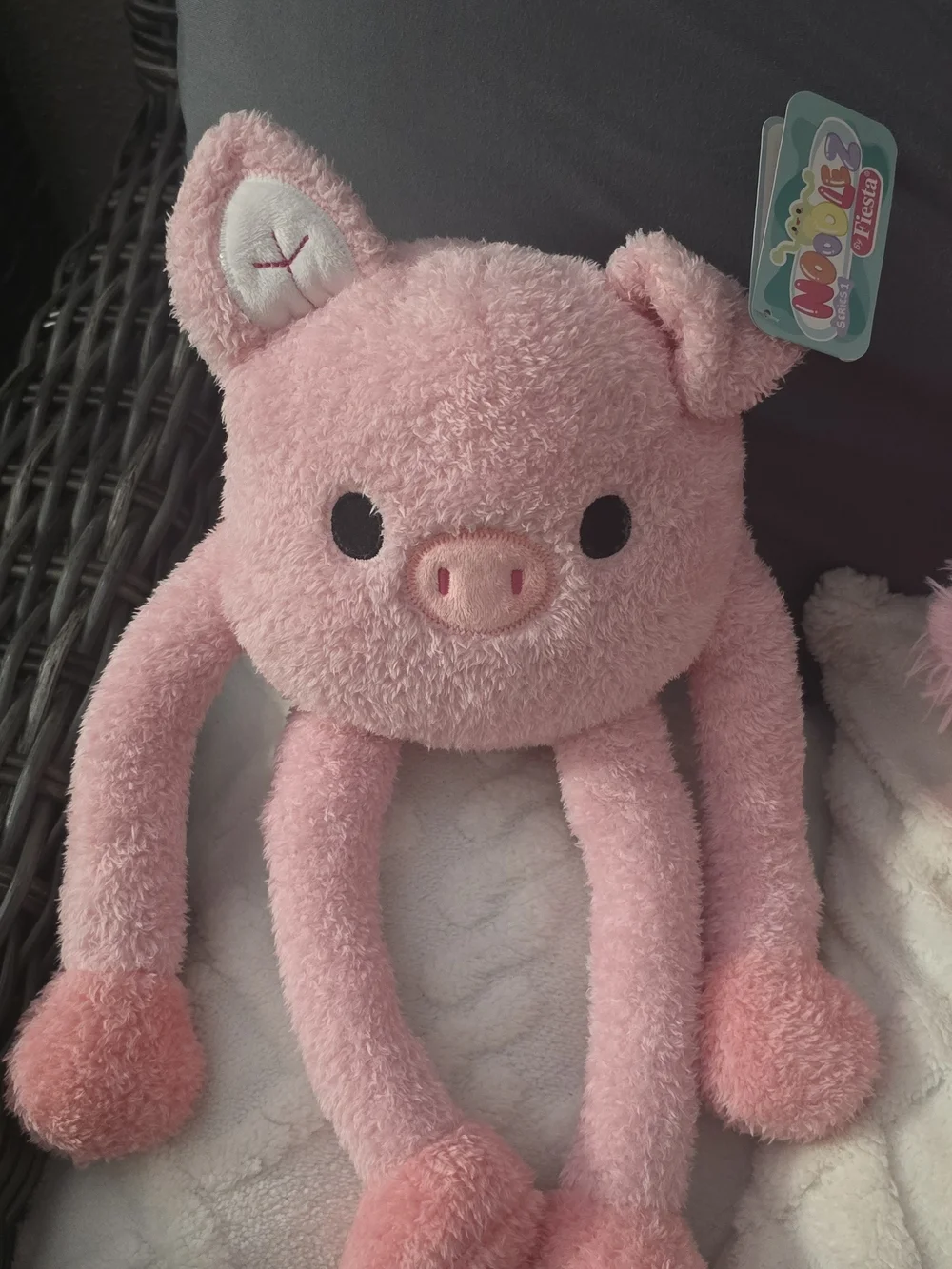 Fiesta Plush Pink Pig and Bird Small Pet Toys